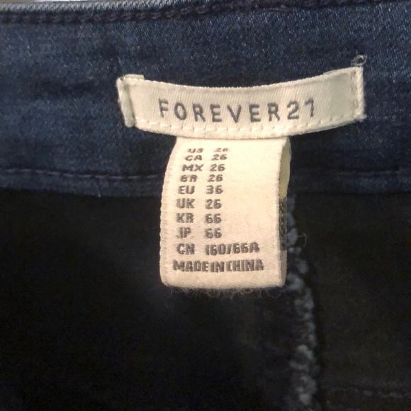 Forever 21 blue jeans. - Picture 3 of 3